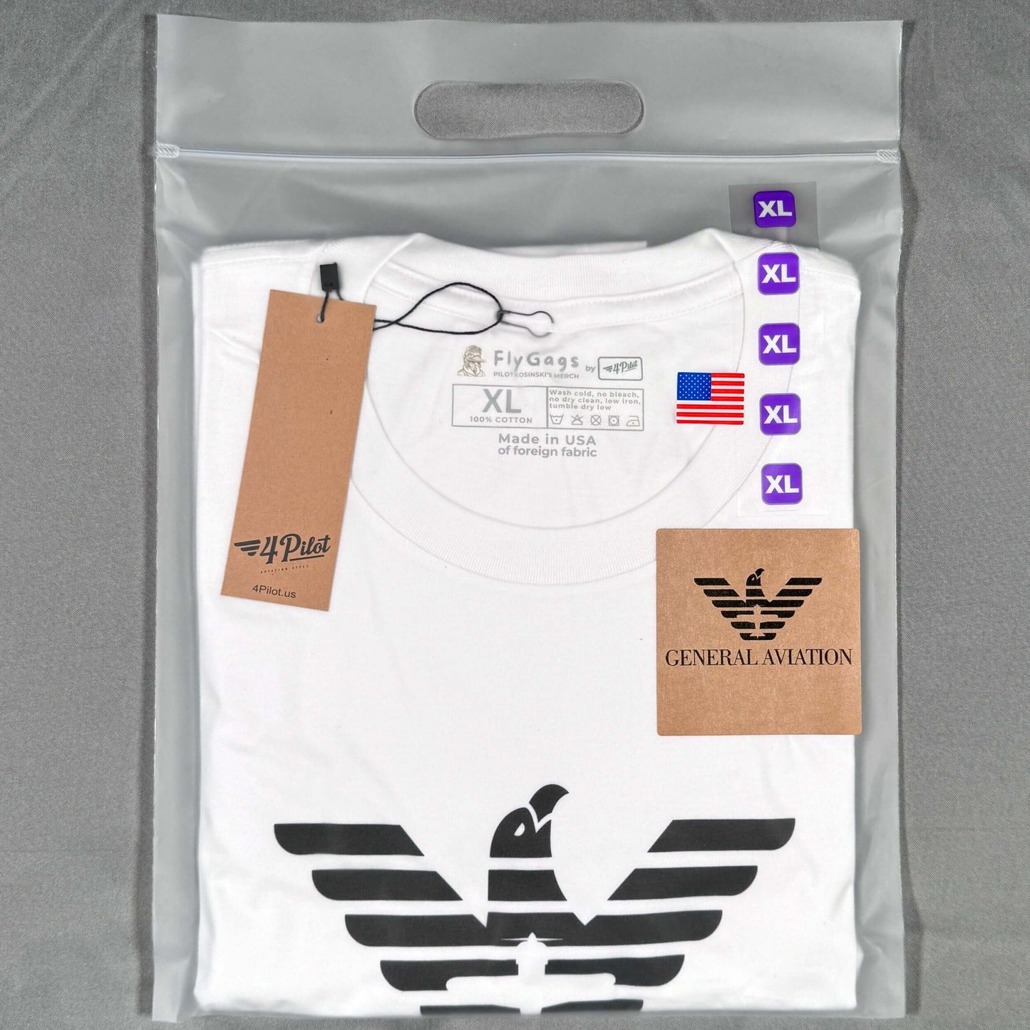 GENERAL AVIATION PREMIUM TEE THE PARODY HANGAR