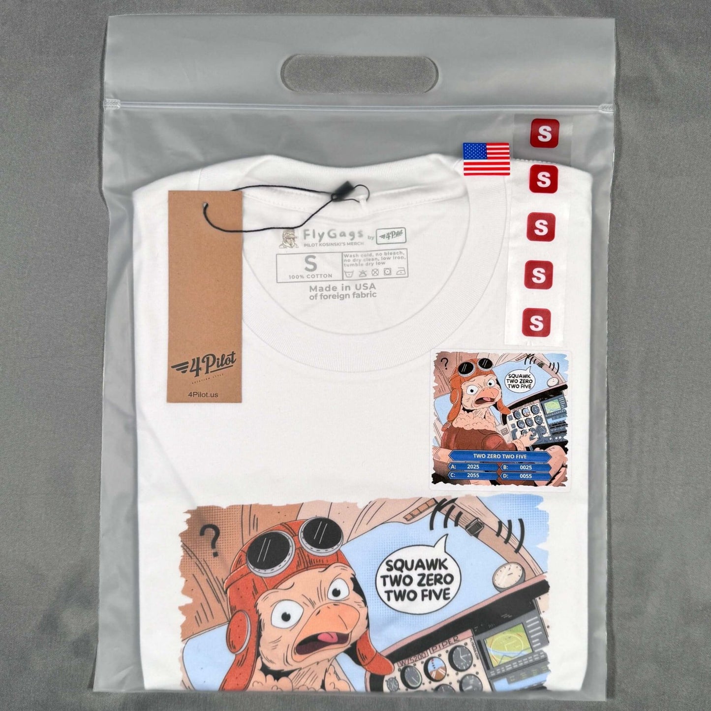 SQUAWK 2025 PREMIUM TEE CAPTAIN STRAUSS