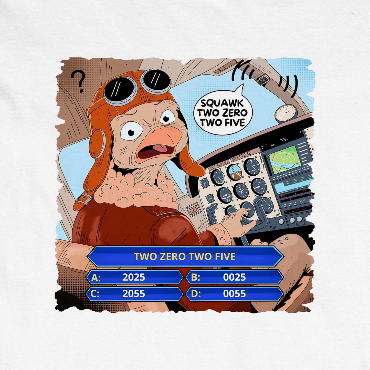 SQUAWK 2025 PREMIUM TEE CAPTAIN STRAUSS