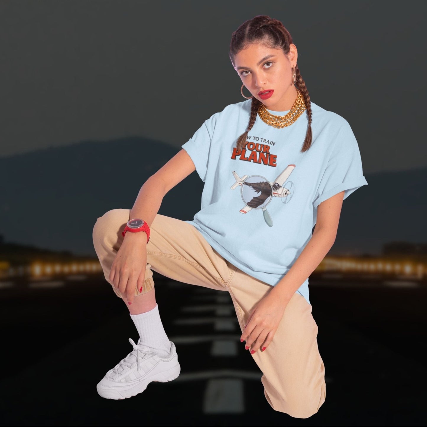HOW TO TRAIN YOUR PLANE regular tee | THE PARODY HANGAR