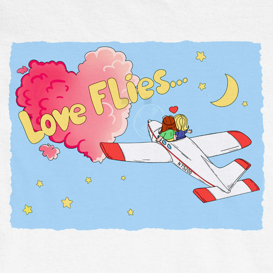 LOVE FLIES PREMIUM TEE THE PARODY HANGAR