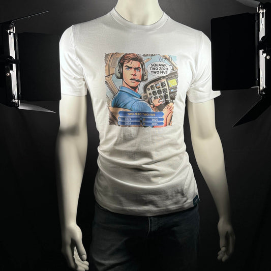 SQUAWK 2025 PREMIUM TEE PILOT COMICS