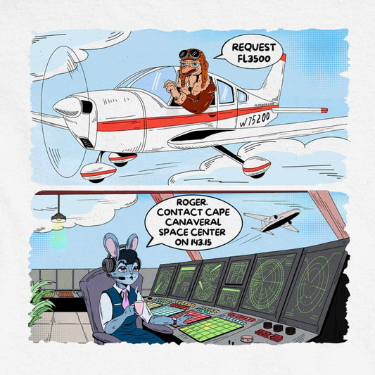 FL3500 REGULAR TEE PILOT COMICS