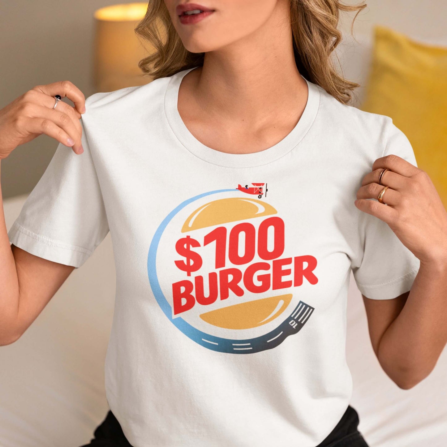 $100 BURGER REGULAR TEE THE PARODY HANGAR