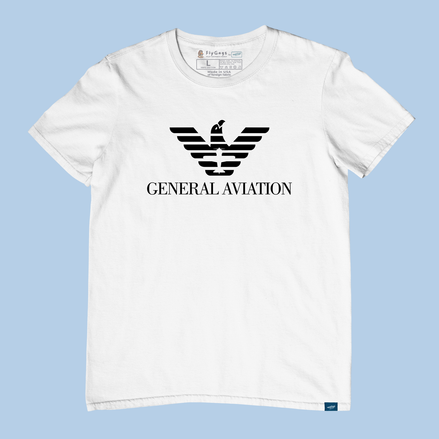 "GENERAL AVIATION" THE PARODY HANGAR PREMIUM T‑SHIRT