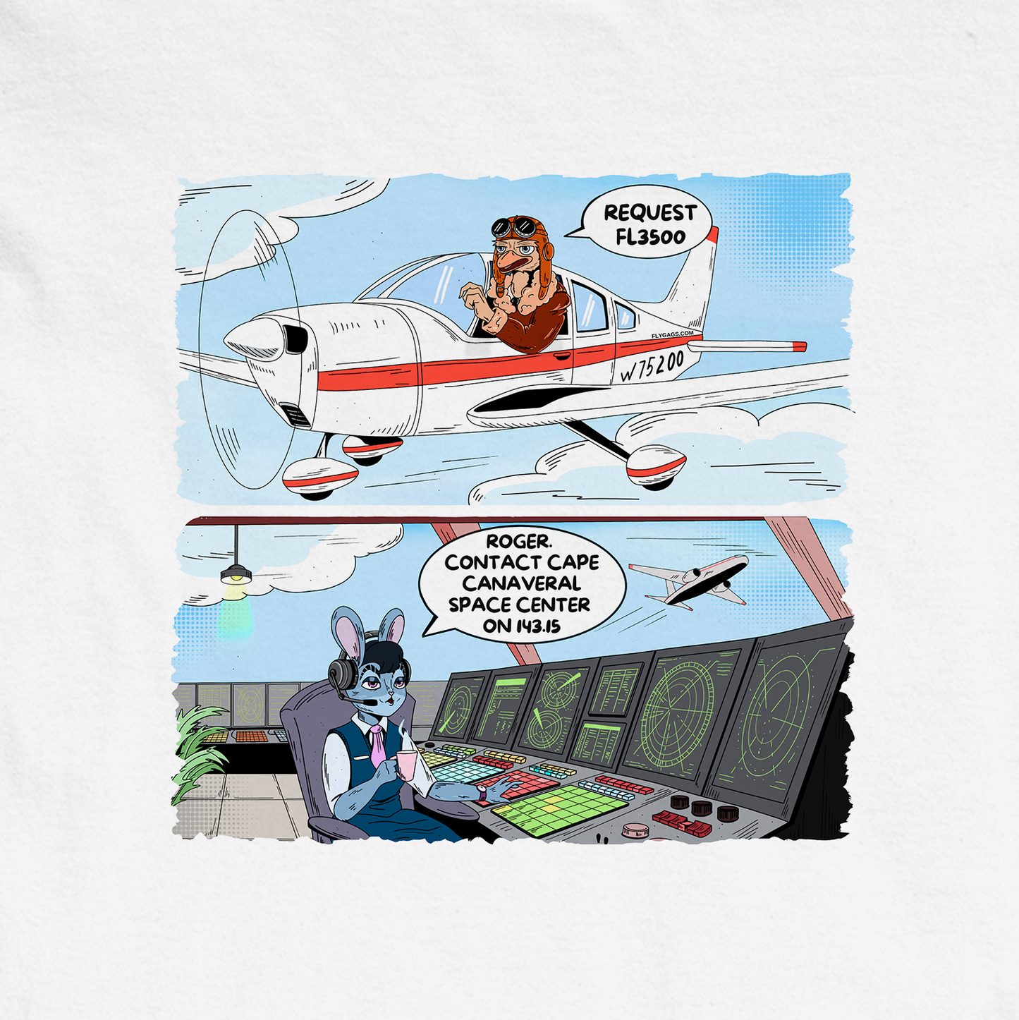 "FL3500" CAPTAIN STRAUSS PREMIUM T‑SHIRT