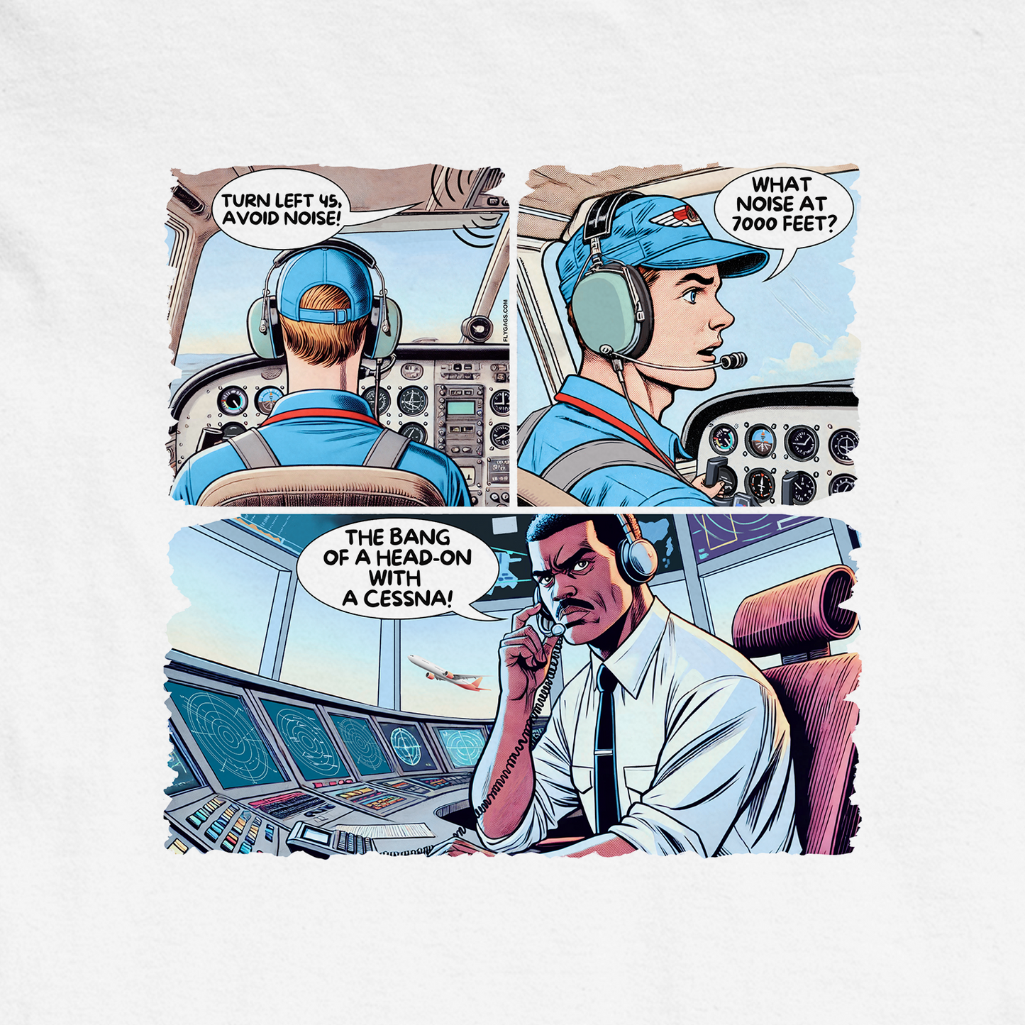 "THE NOISE" CLASSIC PILOT COMICS PREMIUM T‑SHIRT