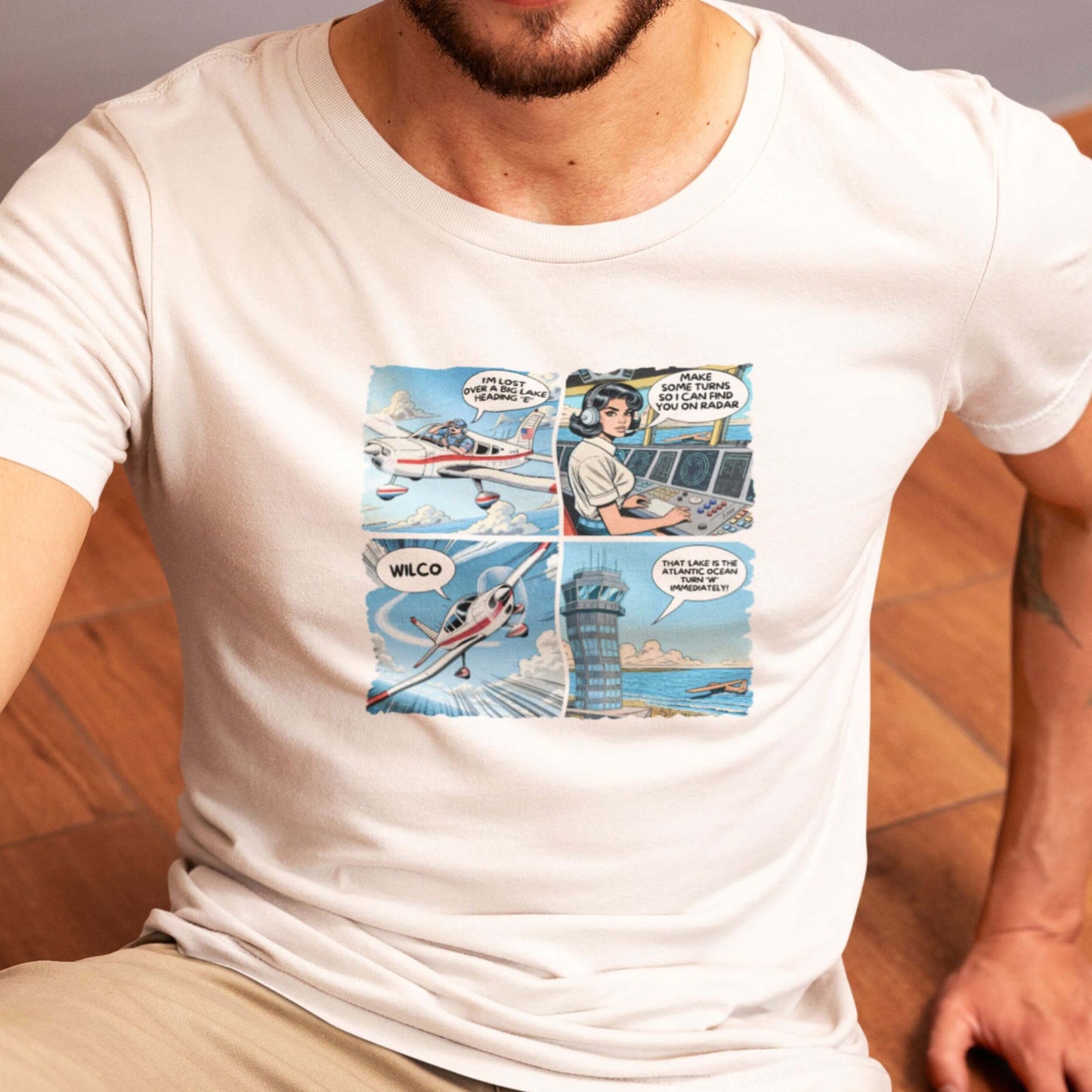 THAT LAKE IS THE OCEAN REGULAR TEE PILOT COMICS