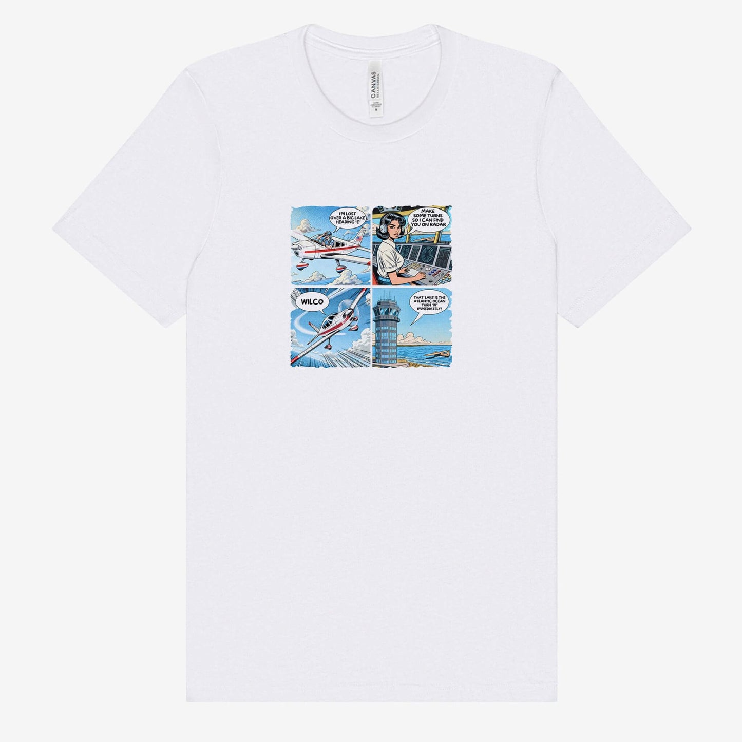 THAT LAKE IS THE OCEAN REGULAR TEE PILOT COMICS