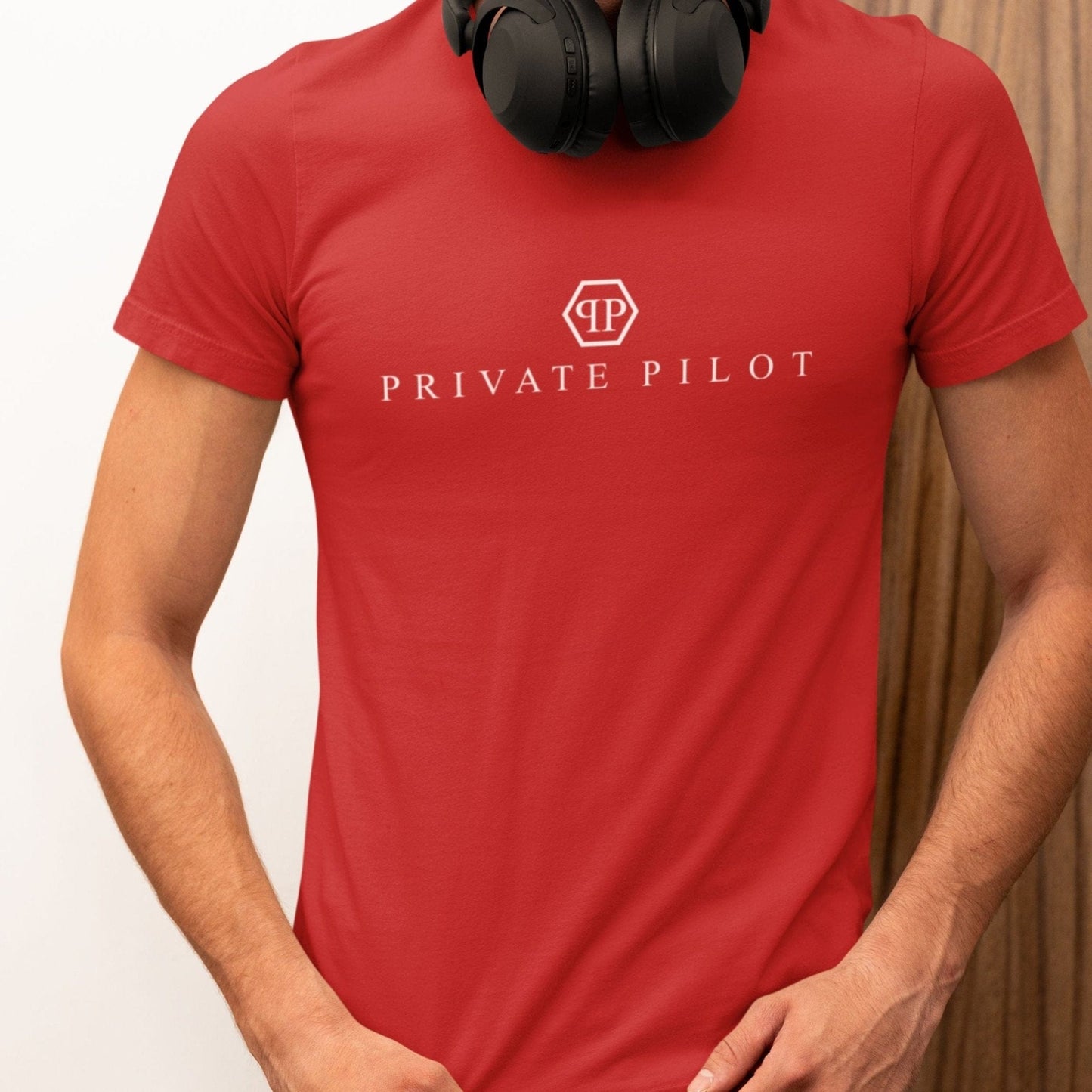 "PRIVATE PILOT" TEE, STD, THE PARODY HANGAR COLLECTION GENERAL AVIATION T-SHIRT FOR PILOT S / Red PILOT GIFT