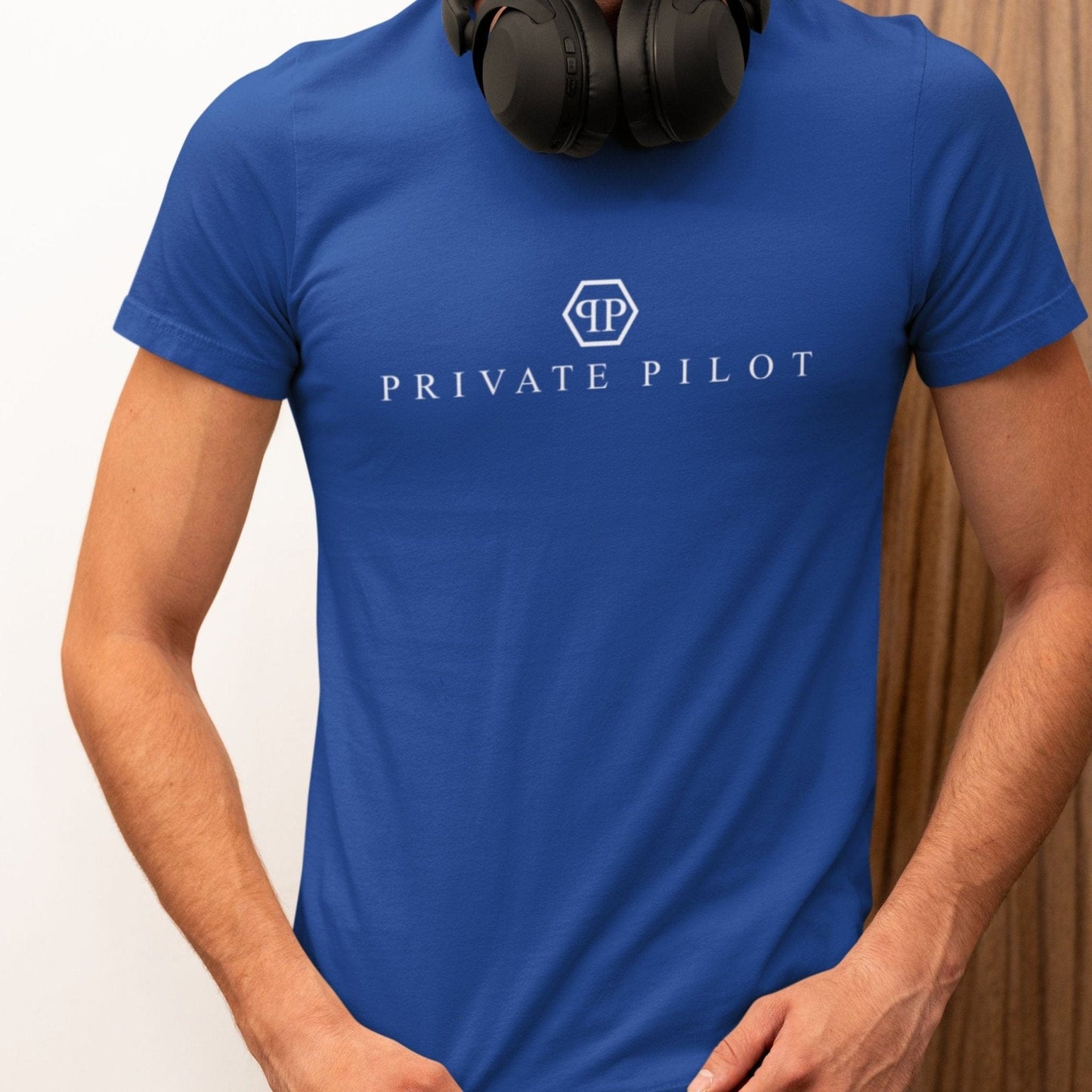 "PRIVATE PILOT" TEE, STD, THE PARODY HANGAR COLLECTION GENERAL AVIATION T-SHIRT FOR PILOT S / Blue PILOT GIFT