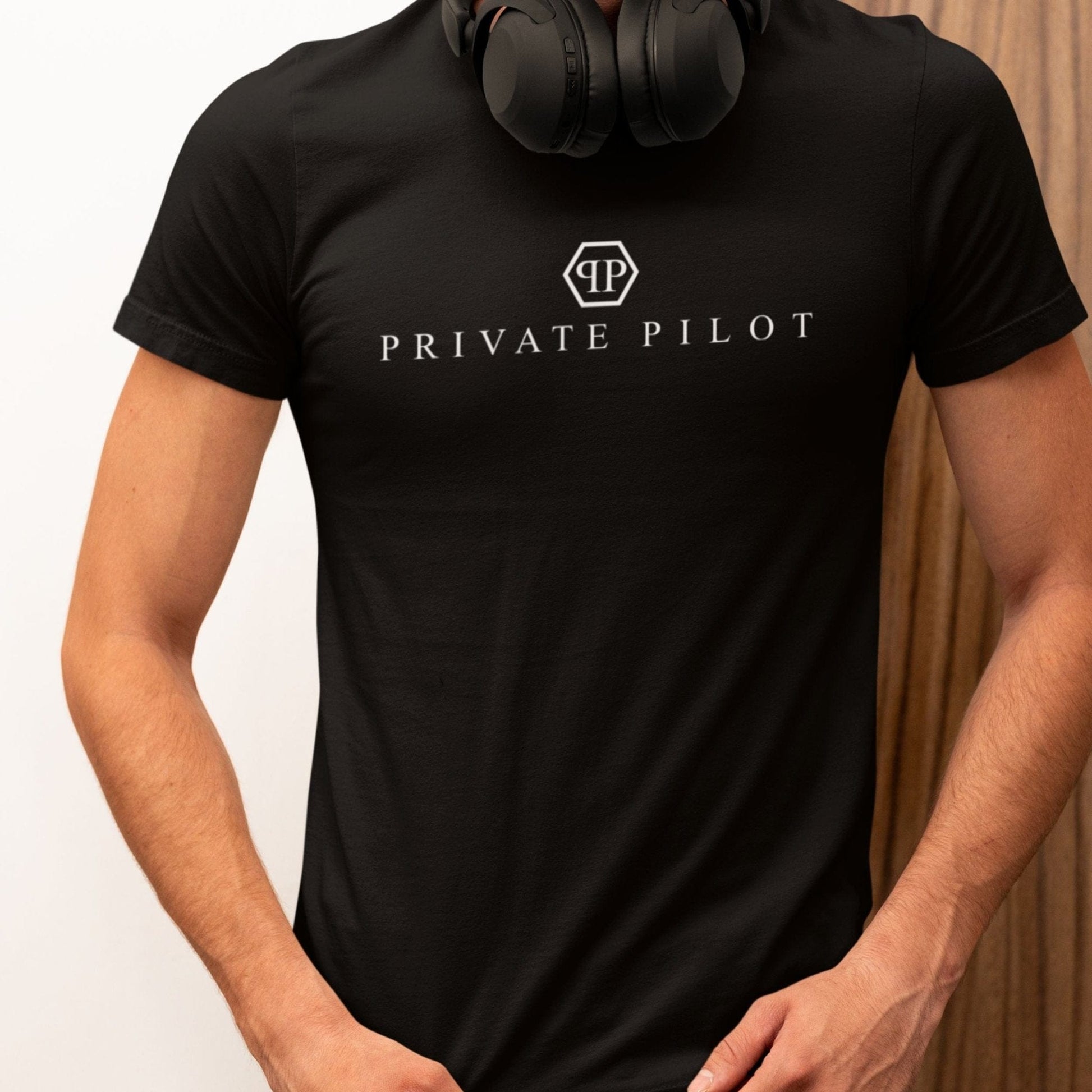 "PRIVATE PILOT" TEE, STD, THE PARODY HANGAR COLLECTION GENERAL AVIATION T-SHIRT FOR PILOT S / Black PILOT GIFT